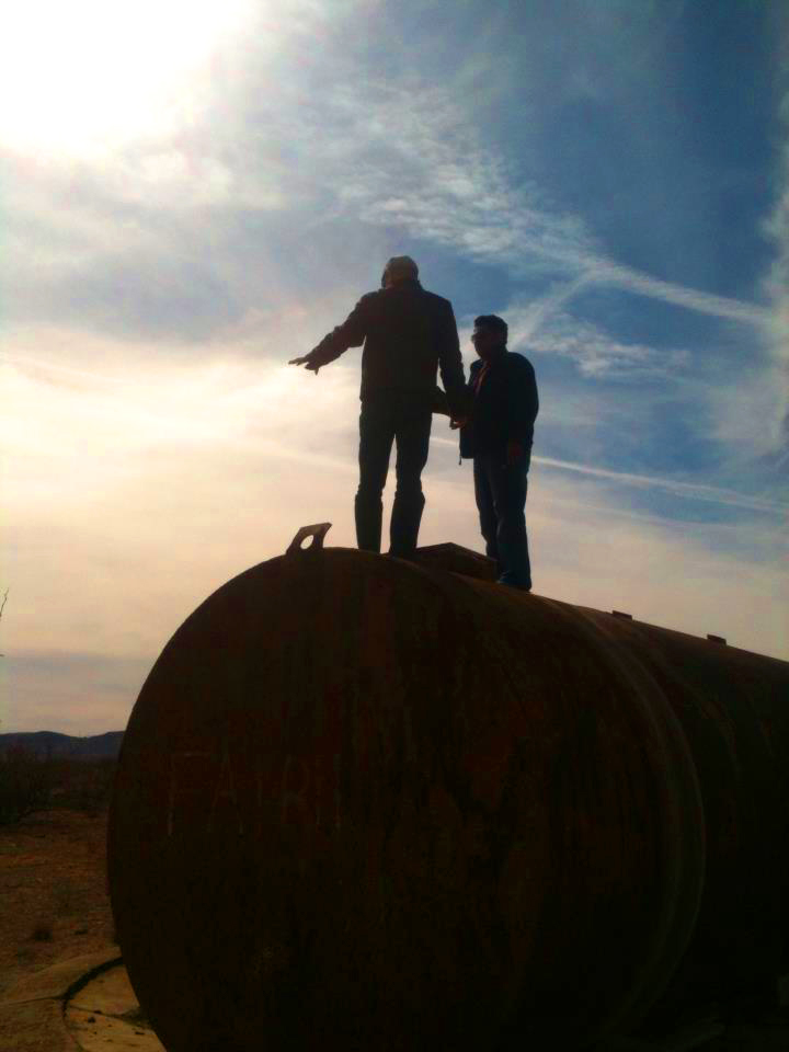 Brad Littlefield and Samir Banerjee scout locations for The Runaway. Photo by Melissa Chambers.